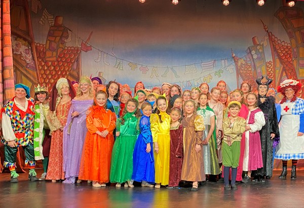 Some of the large cast